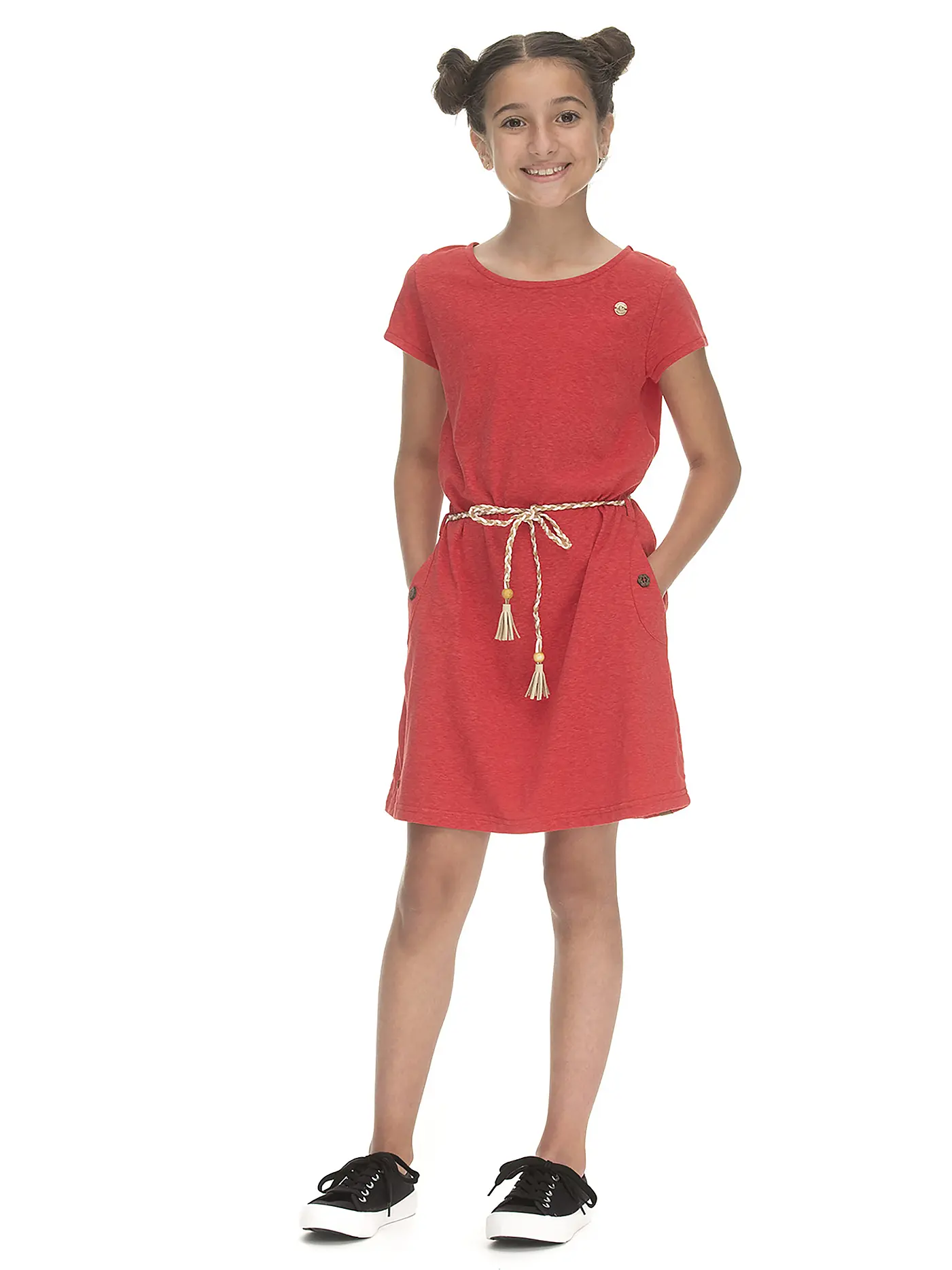 RAGWEAR | Mädchen Kleid TAGIE | rot